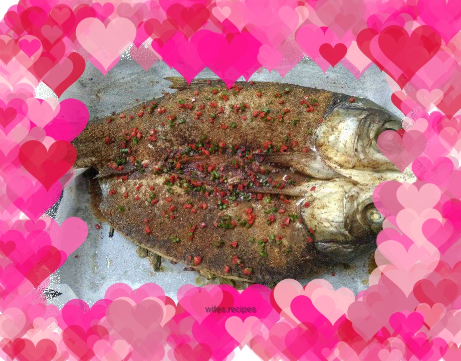 Home-cooked grilled fish