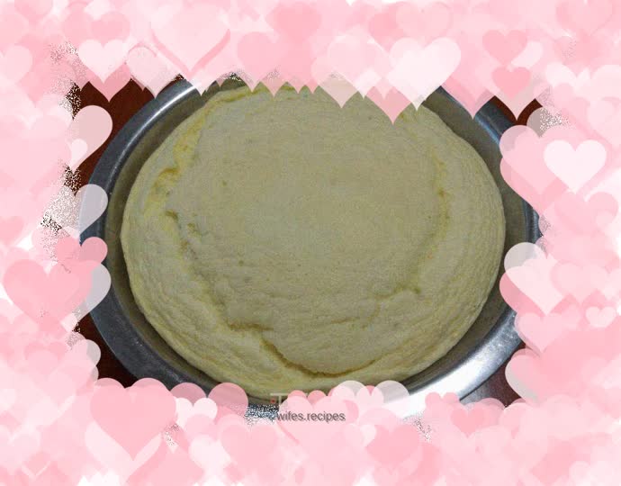 Steamed avocado cake