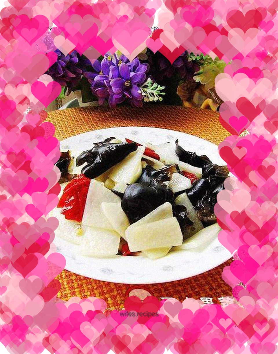 Spicy stir-fried white radish