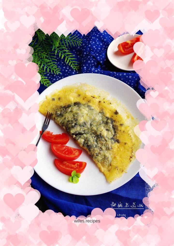 Ice flower sesame cake