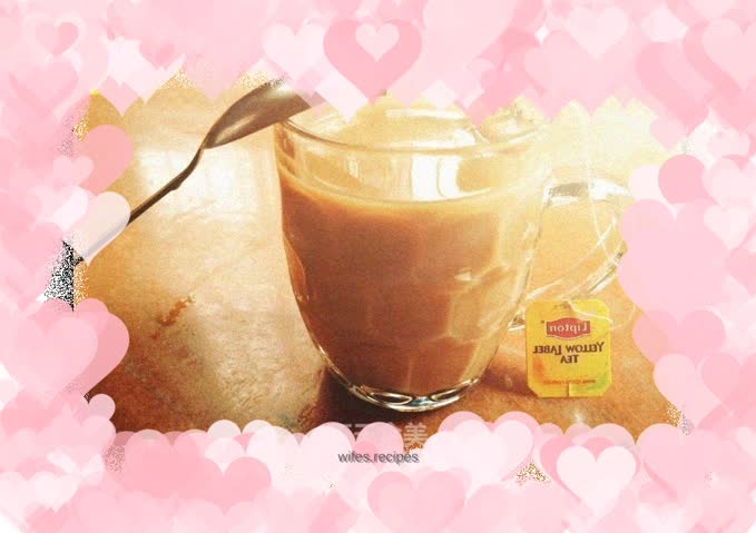 Super simple three-step lady's silky red afternoon milk tea (black tea with milk tea)