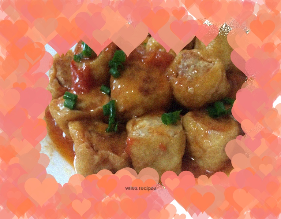 Tofu Pork with Tomato Sauce (full of economics)