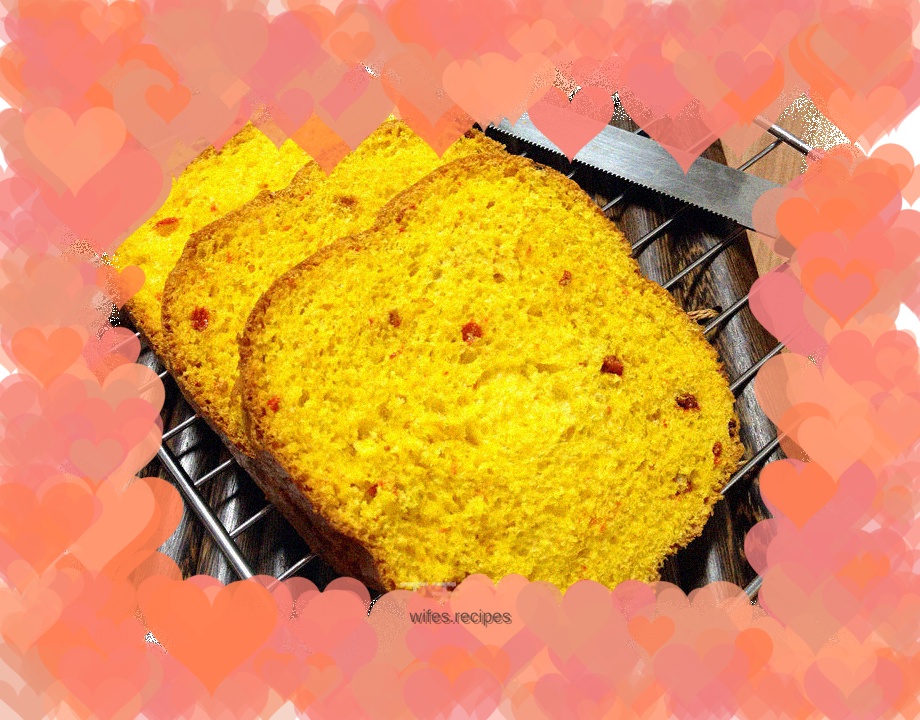 Bread machine version of wolfberry sliced bread