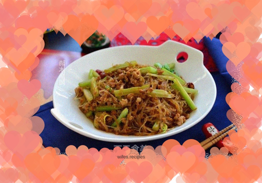 【Shandong】Minced Pork Vermicelli Stir-fried with Celery