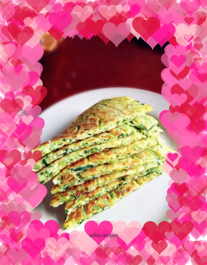 Cucumber egg pancake