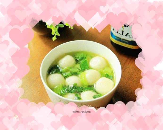 Green vegetable dumplings