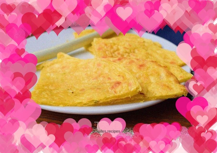 Egg tart crust and scallion pancake