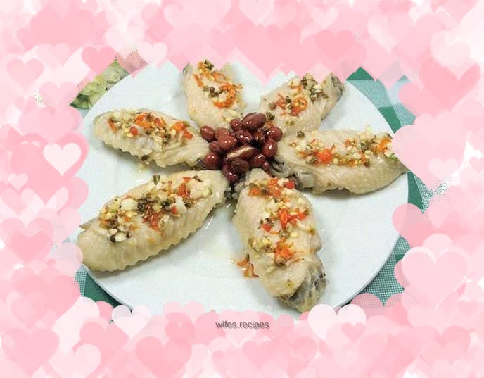 A delicious dish for entertaining guests, super refreshing - cold chicken wings