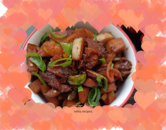 Braised beef with white radish
