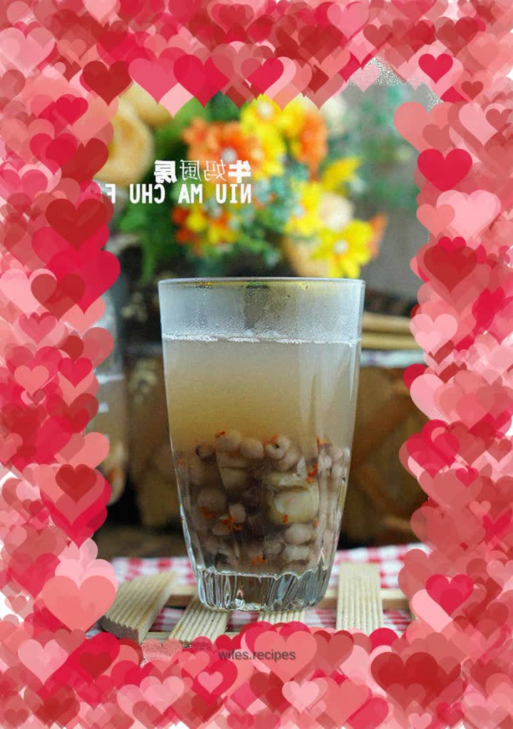 Lotus seed barley sugar water