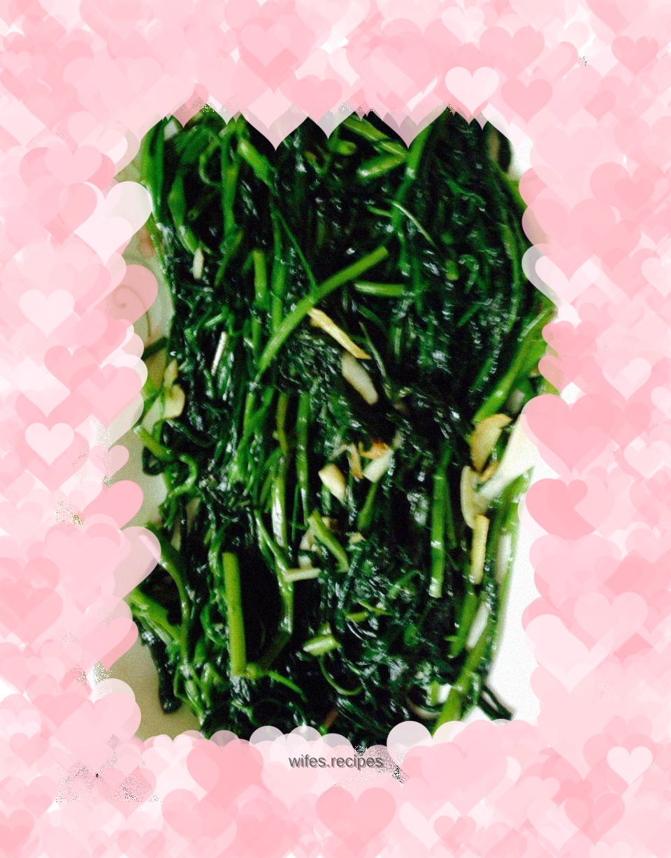 Garlic water spinach