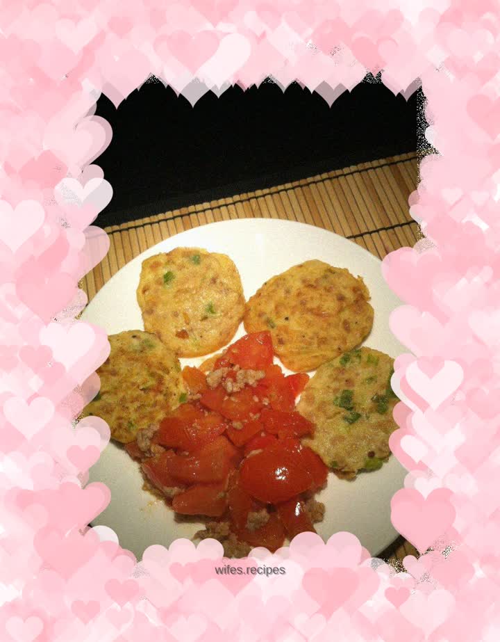 Chive and egg patties