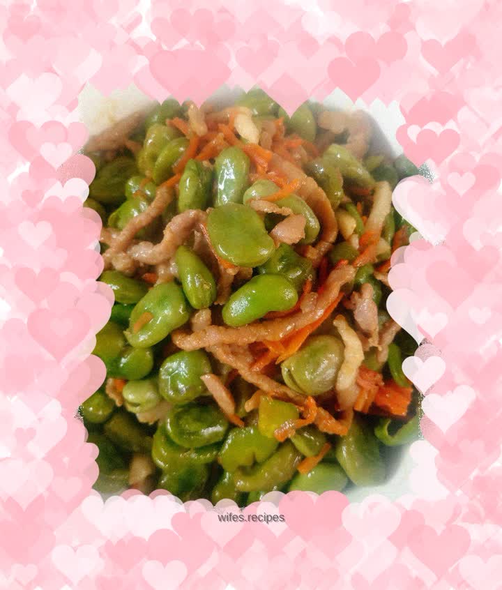 Broad bean shredded pork