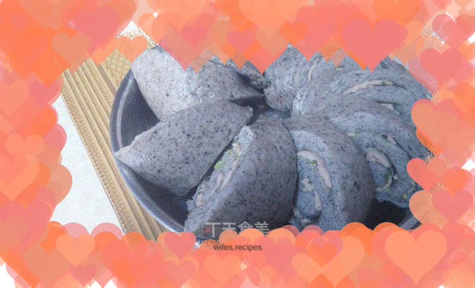 Sesame rolled meat buns