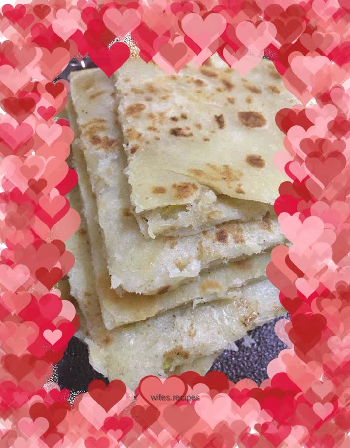 Crispy green onion pancake