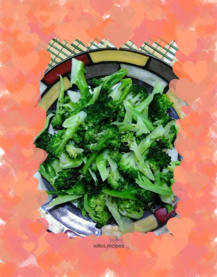 Stir-fried broccoli
