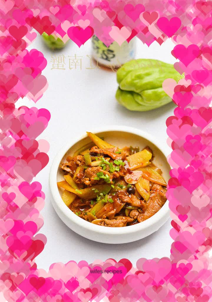 Stir-fried Pork with Chayote