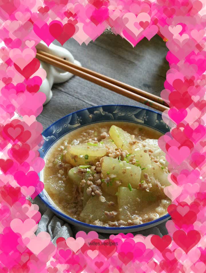 Grilled Winter Melon with Minced Pork