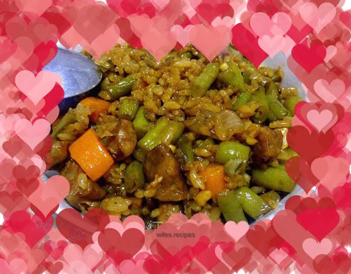 Sausage braised rice