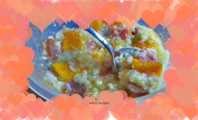 Pumpkin Sausage Braised Rice Dormitory Version