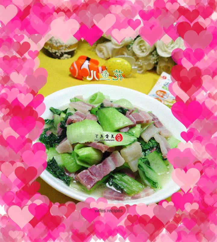 Stir-fried pork belly with vegetables