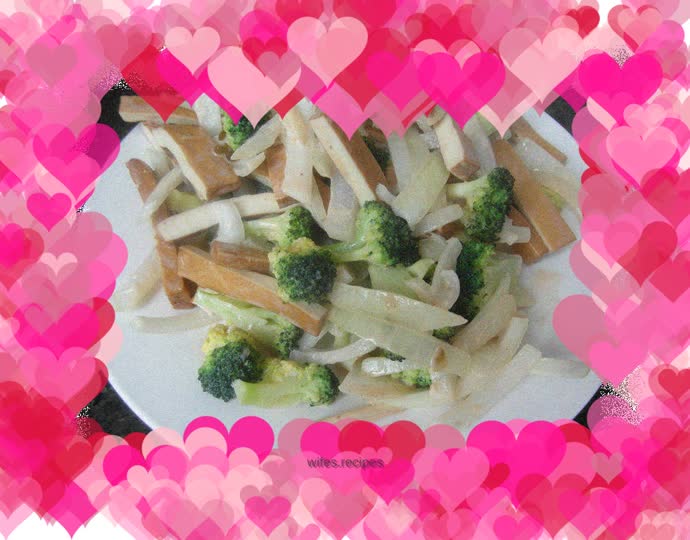 Stir-fried vegetable salad