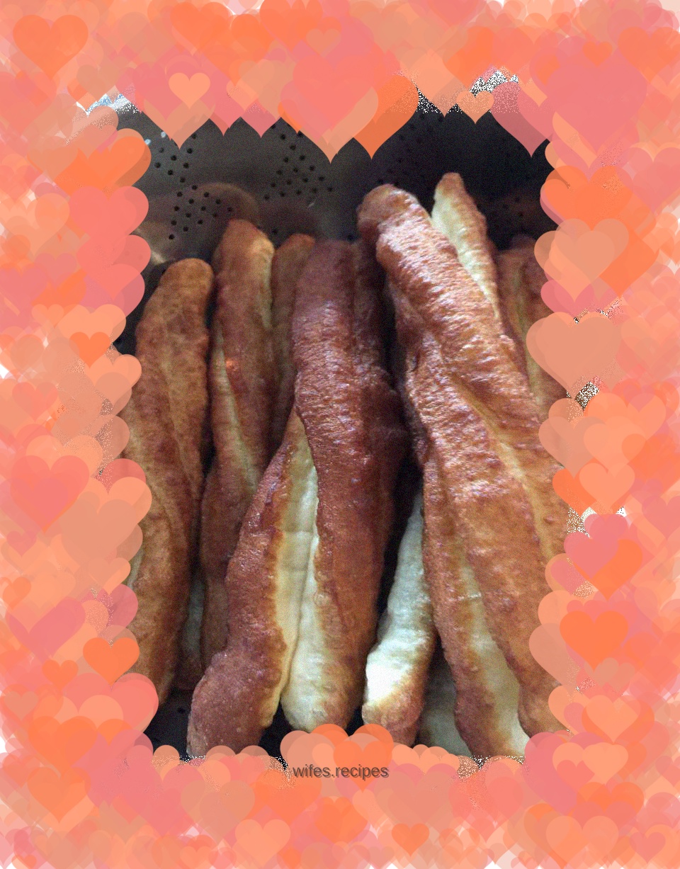 Homemade fried dough sticks