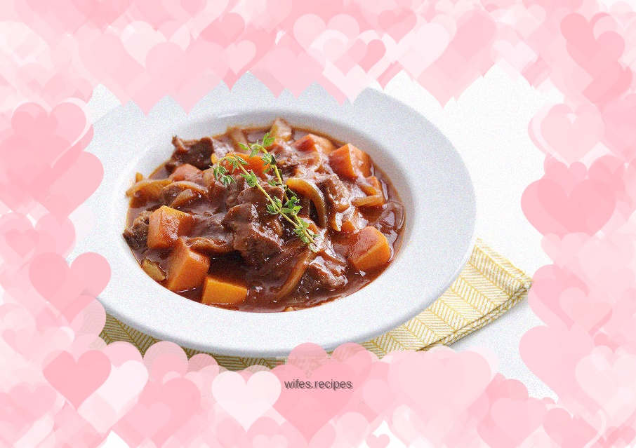 Burgundy Red Wine Basil Beef Braised