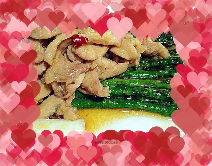 Asparagus Braised Chicken Slices