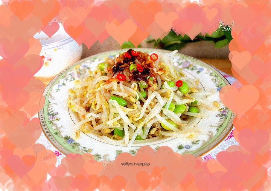 Silver sprouts and edamame