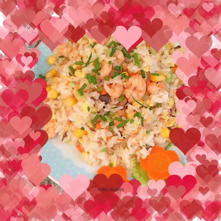 Colorful Fried Rice with Shrimp
