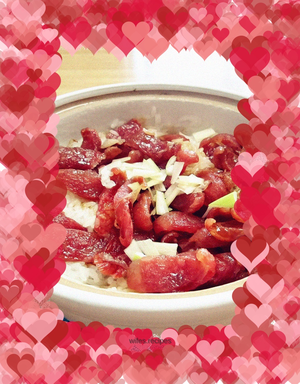 Cantonese Style Sausage Claypot Rice