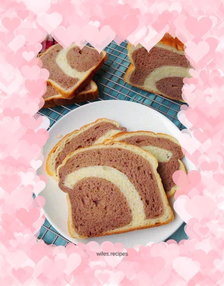 Two-color milky toast