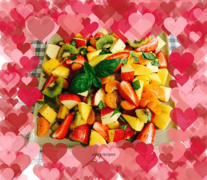 Sweet and sour fruit salad