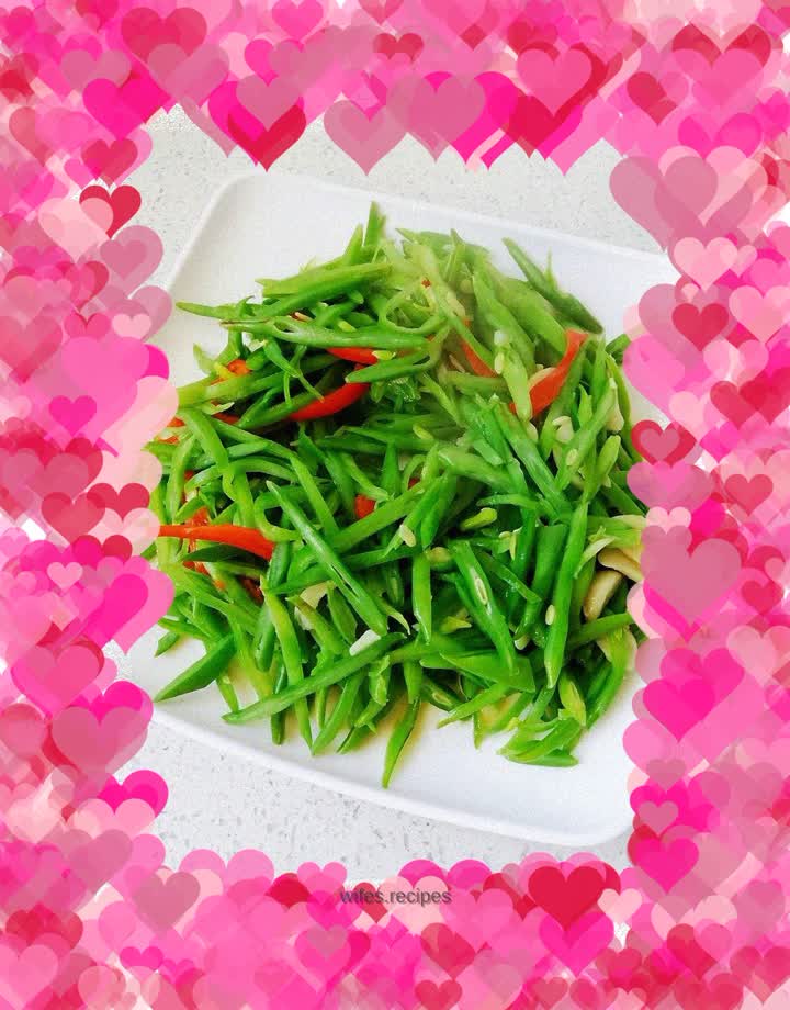 Vegetarian stir-fried sword beans