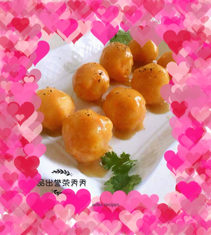 Golden mashed potatoes🍮