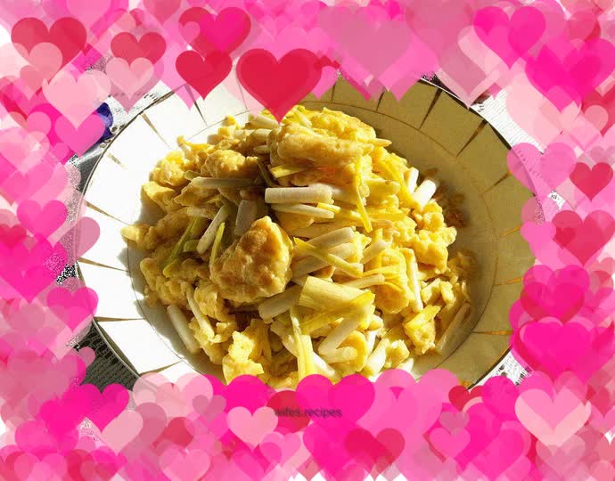 Garlic scrambled eggs