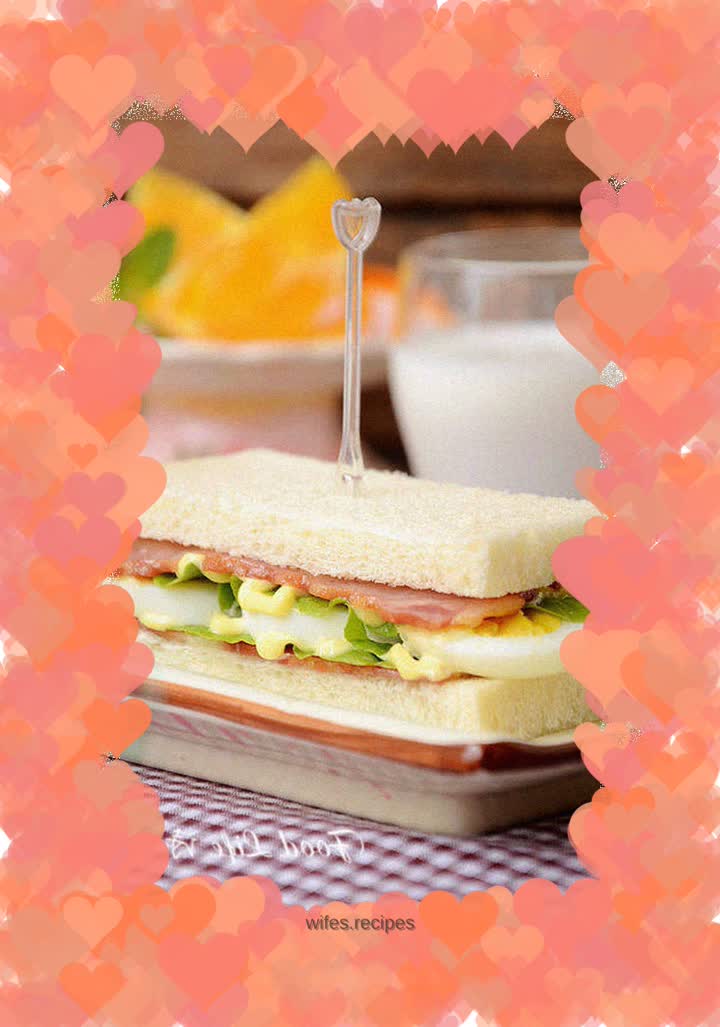 【Bacon and Egg Sandwich】---An energy-rich breakfast that kids love