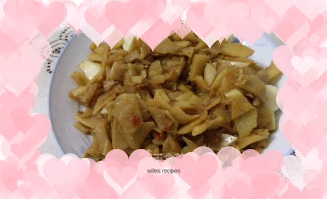 Stir-fried sour bamboo shoots with garlic chili sauce