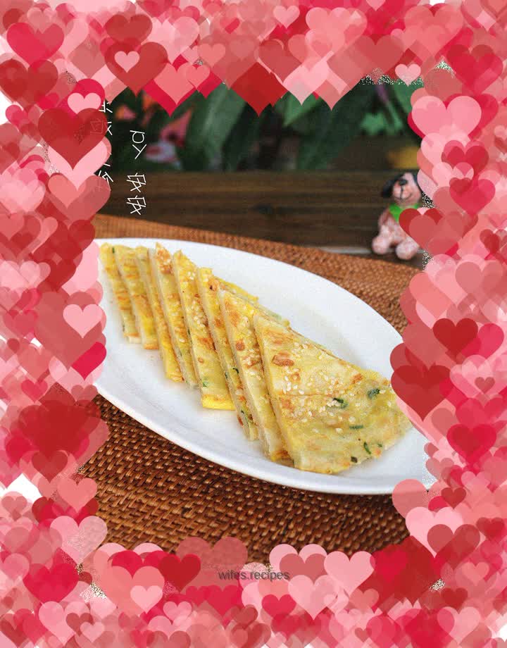 Scallion egg pancake