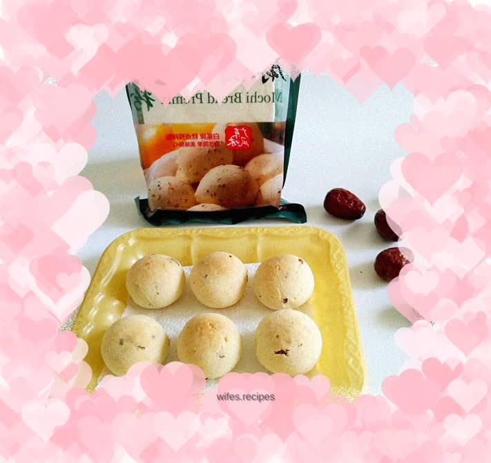 Red Date Mochi Bread