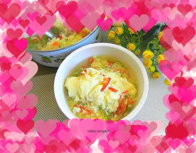 Double pepper custard