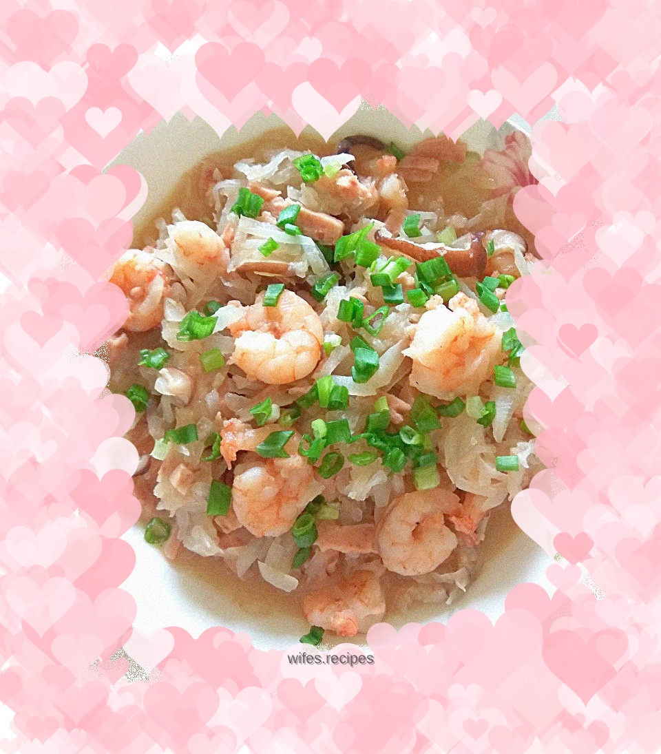 Braised radish and shrimp