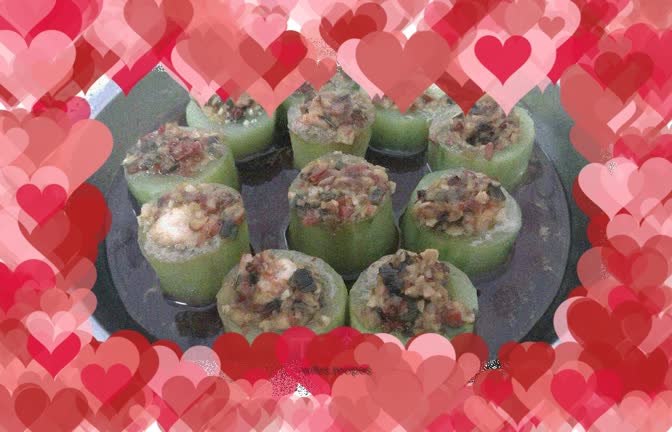 Cucumber and Shrimp Cup