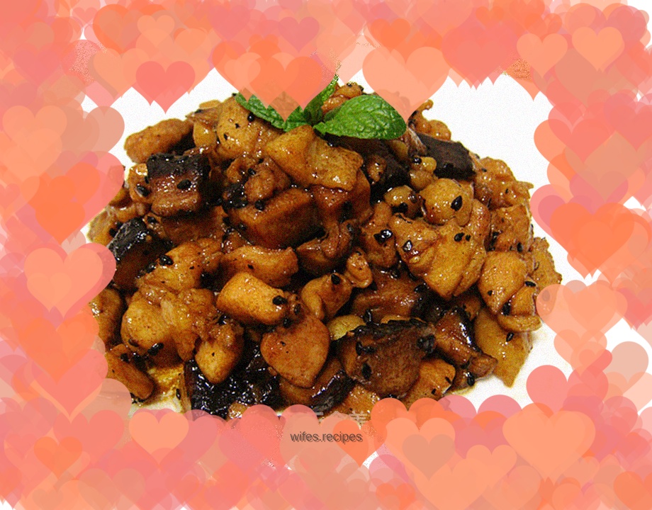 Diced Chicken Thighs with Ma Xiang Mushrooms
