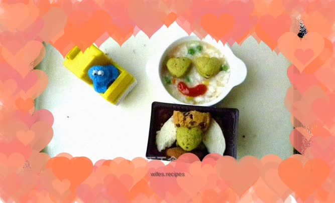 Vegetable Porridge with Ding Ding