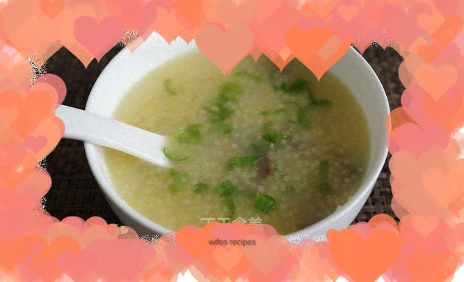 Sea cucumber and millet porridge