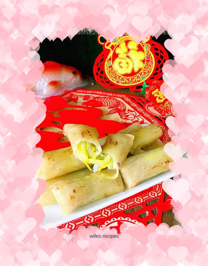 【Suzhou】Chives and Shredded Pork Spring Rolls