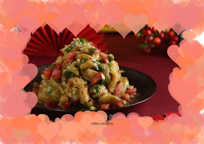 Eggplant with garlic paste