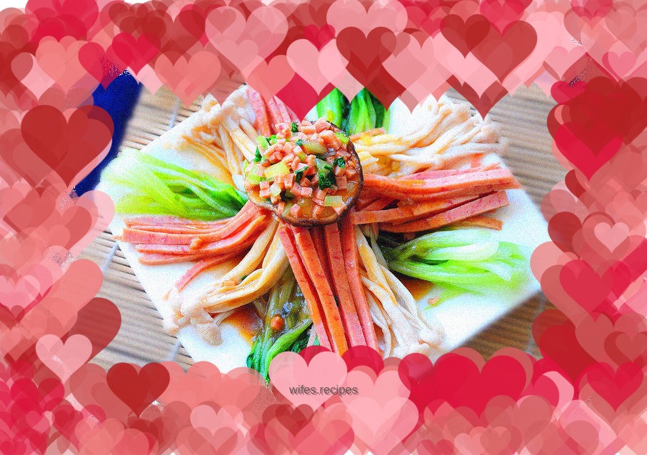 Refreshing Cold Rapeseed Seafood Mushroom